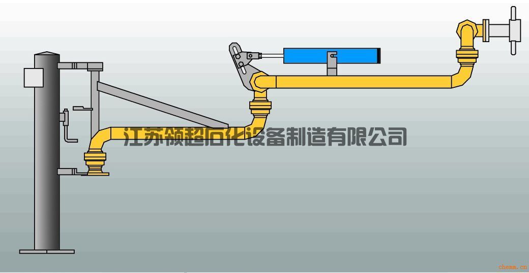 新疆輪臺(tái)客戶定制采購的AL2503底部裝卸鶴管，已發(fā)往使用現(xiàn)場(chǎng)(1)